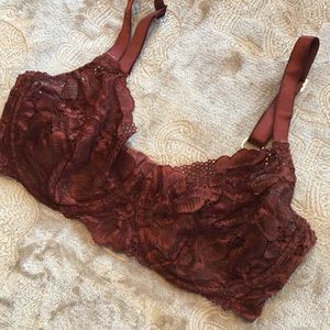 Lonely Lingerie ♥️ burgundy lace bra UK 32DD